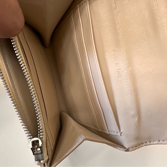 💎Authentic Celine Trotteur flap neutral leather wallet with shopping bag - Picture 11 of 16